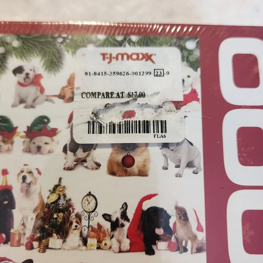 New Sealed 1,000 Piece Eurographics Holiday Dogs Jigsaw Puzzle